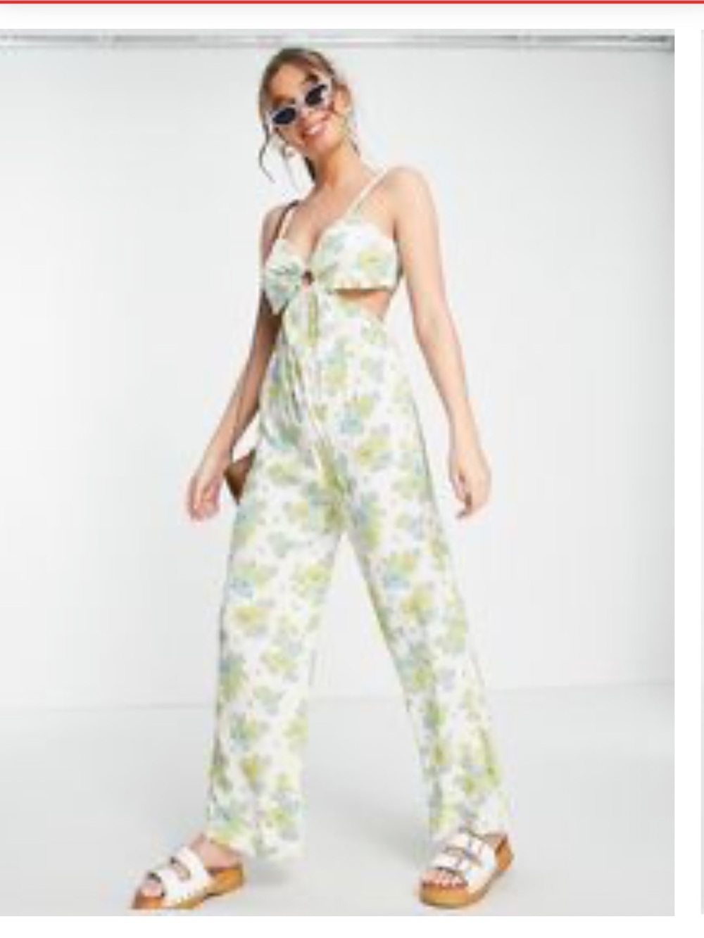 Miss Selfridge 6 cutout floral jumpsuit